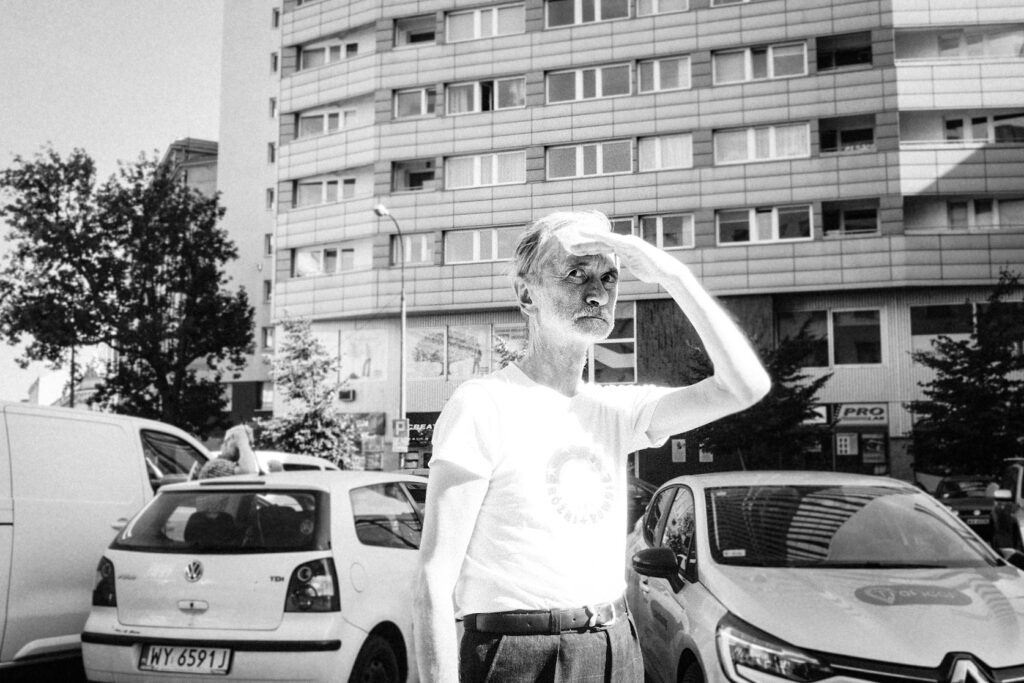 portrait of an elderly man captured in a candid street photography moment