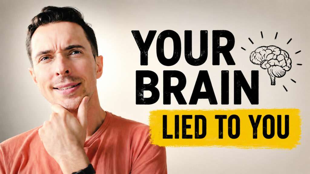 Jérôme Vanbaelinghem in a Youtube video thumbnail about learning French and language learning myths